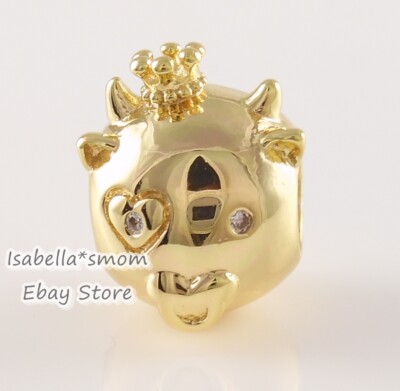 Chinese SHINING OX Authentic PANDORA SHINE 18K GOLD Plated