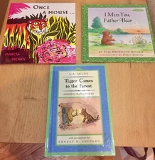 2003 Pooh Disney Tigger Father Little Bear PreK HARDCOVER BOOK LOT Weekly Reader