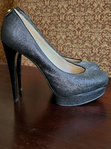 michael kors black sparkly heels