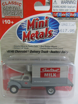 Classic Metal Works USA 1:87 1946 Chevy Koffer   Sealtest   Milk