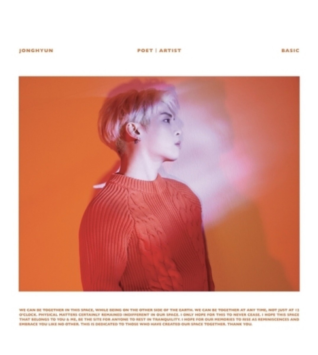 SHINee Jonghyun - Poet l Artist Album Factory Sealed Brand