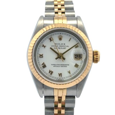 Rolex Datejust 69173 18K/SS Jubilee 26mm Ladies Fluted Bezel Sellers Warranty