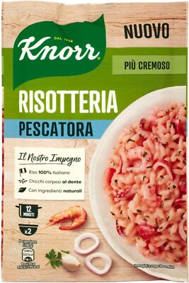 Knorr Risotto Pescatora Reis Zum Fischer 175g 100% Italienisch Fertiggerichte