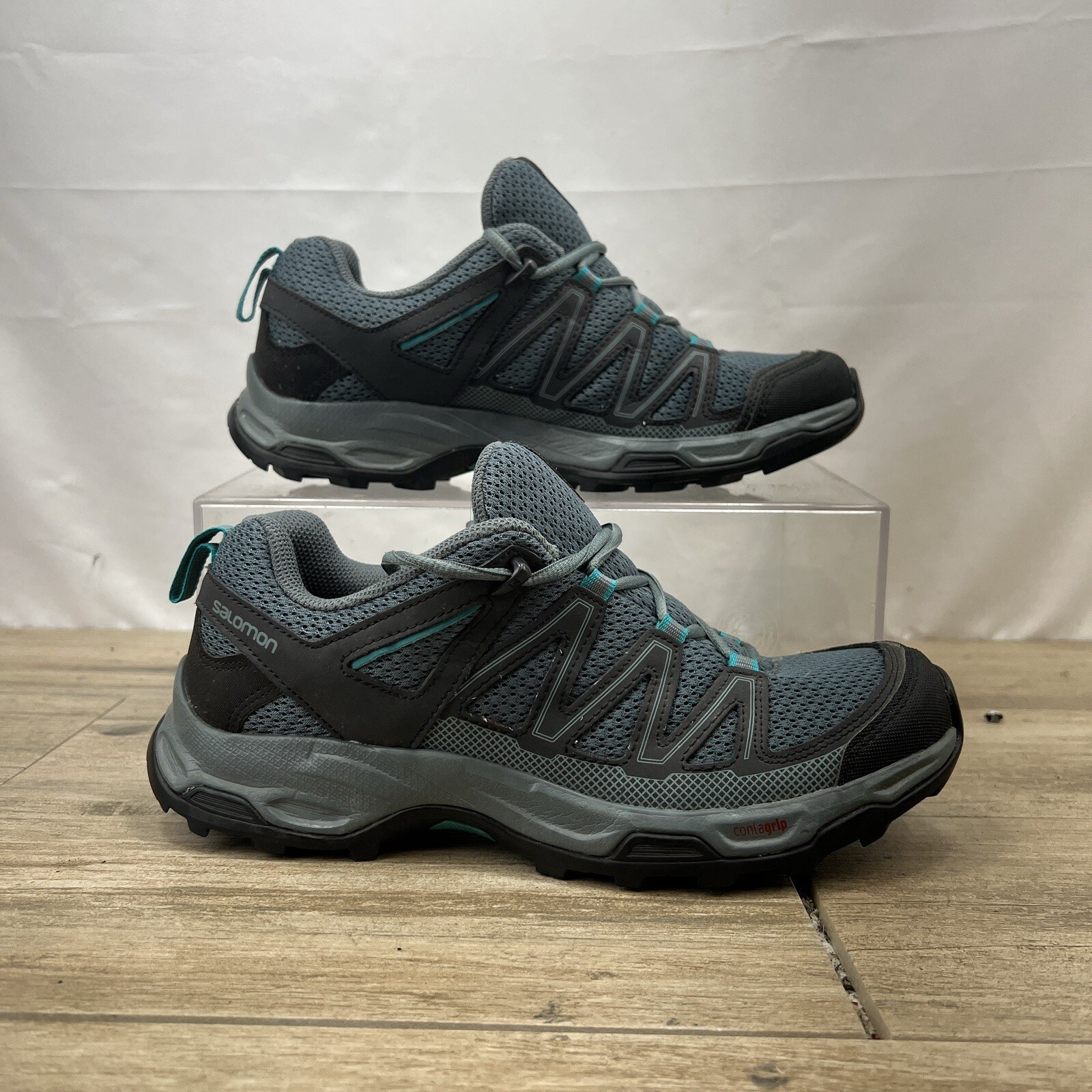 Scarpa da trekking Salomon donna Pathfinder 9 tempo tempestoso fantasma verde tropicale