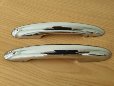 UK SELLER X2 BRIGHT CHROME Door Handle Covers for BMW MINI Cooper S JCW F56 F57