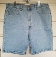 Vintage Levi's 505 Regular Fit Blue Jean Bermuda Shorts - Y2K - Size 38