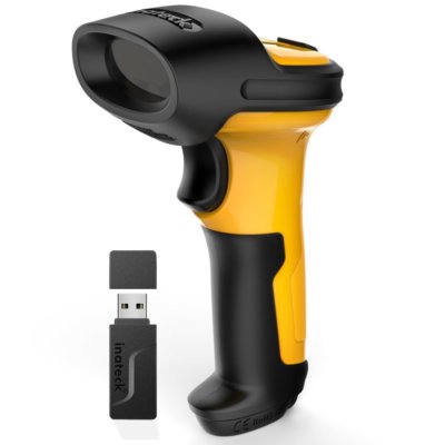 Inateck 2,4 GHz Wireless Barcode Scanner, 60m Reichweite, automatisches, P6