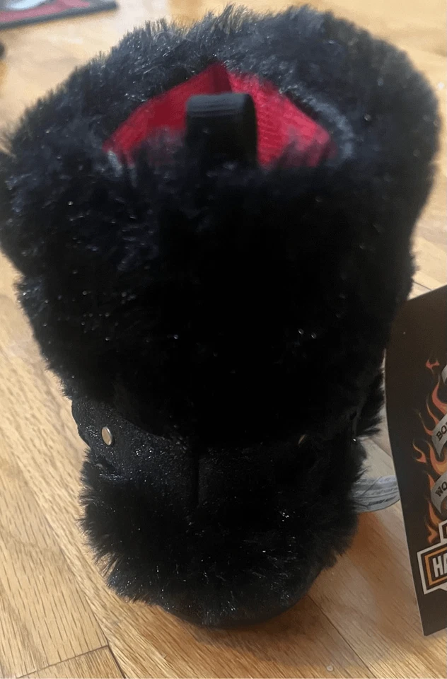 Zapatillas de bota de motociclista Harley Davidson de piel sintética para niños pequeños talla 10-11 negras de marca W Ha Foto 4 de 4