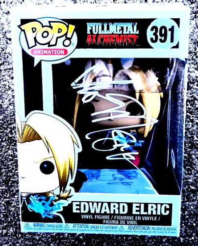 EDWARD ELRIC Vic Mignogna SIGNED Funko Pop PSA/DNA 391 FULLMETAL ALCHEMIST
