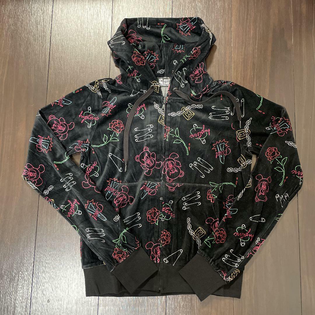 Hysteric Glamour Hysteric Bear Black Hoodies FREESIZE Women Hysteric Glamour Hysteric Bear Black Hoodies FREESIZE Women