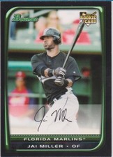 2008 Bowman Draft #BDP50 Jai Miller Florida Marlins Baseball Card