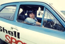 Keith Emerson of Emerson Lake & Palmer in a ShellSport Ford Escort- Old Photo 1