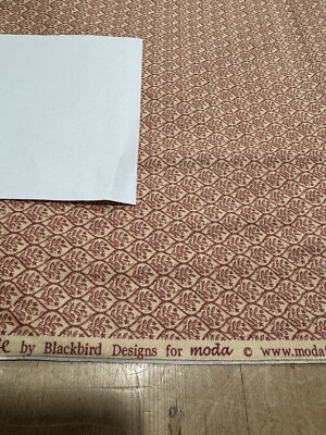 ''SWEET ROMANCE '' BLACKBIRD DESIGNS  ''TEARDROPS'' BY THE YARD  RED