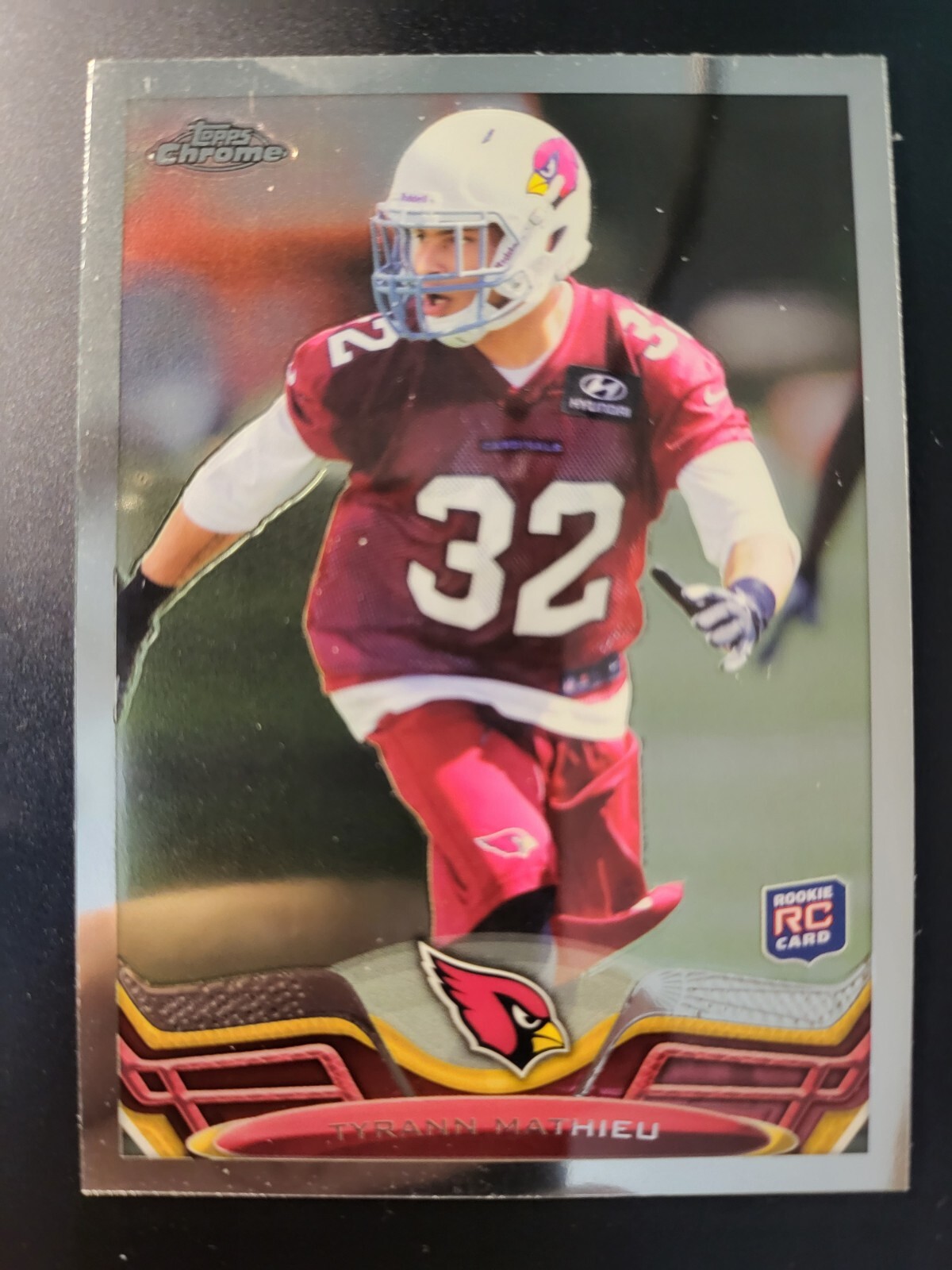 2013 Topps Chrome Tyrann Mathieu honey badger RC card #4