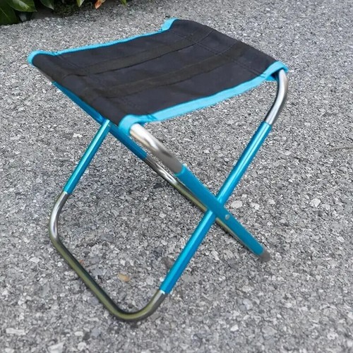 Outdoor Camping Chair Golden Aluminum Alloy Folding Chair Bag Stool Seat - Picture 8 of 17