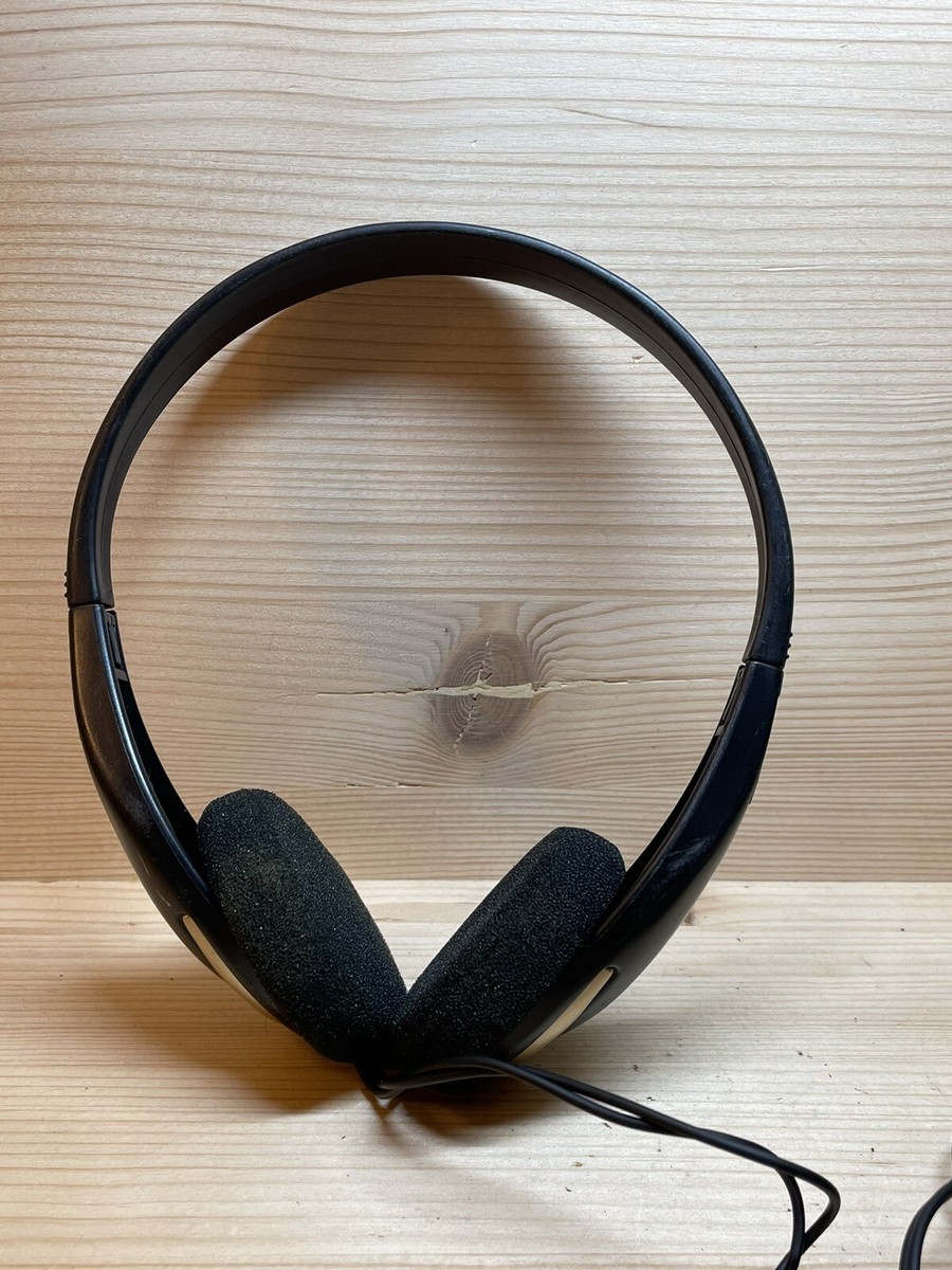 Aiwa HP-A272 Headphones 3.5mm Corded Adjustable Vintage Black | eBay
