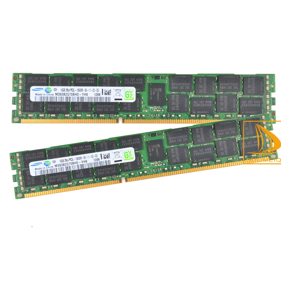 Samsung 2x 16GB 2RX4 PC3L-10600R DDR3L-1333MHz CL9 ECC REG Server RAM Memory &D7 - Image 3 of 4