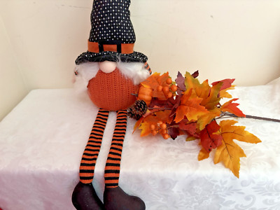 Halloween Haunted House Gonk Autumn Decoration 80 cm New Orange Brown Bat Pine