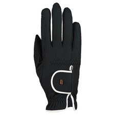 New Roeckl Lona Riding Gloves- Black/White - Various Sizes