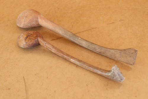 Vintage Kitchen Appliances Antique Carved Wood Spoons Farmhouse Early 20th. - Picture 8 of 10