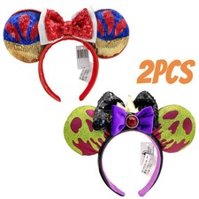Disney Parks Poison Apple Evil Queen Ears Snow White Ears Sparkle Sequins Ears