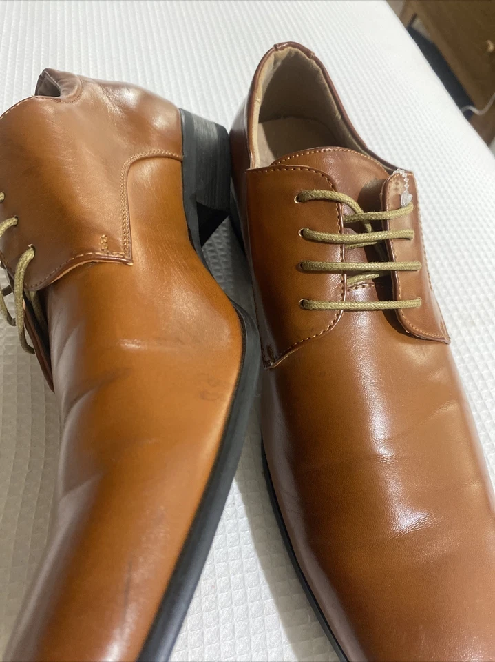 Zapatos Oxford Bruno Marc Para Hombres Marrón Informal Con Cordones Clásicos Zapatos de Vestir Talla 10 Foto 4 de 4