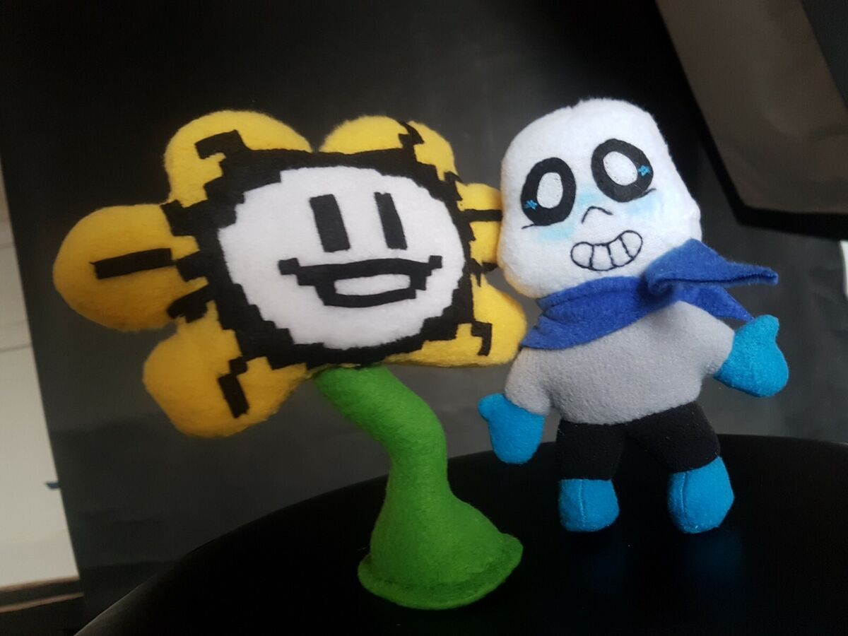 Undertale Inspired Flowey Plush Handmade Soft Plushie 7 in 