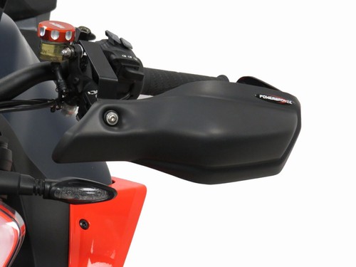 Guardamanos/deflectores de viento Powerbronze negro mate KTM 1290 SuperDuke R 20-2023 - Imagen 3 de 3