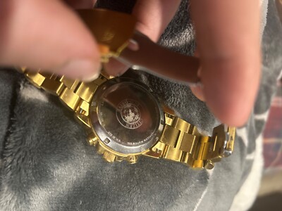 citizen watch eco-drive b812-s092965 chronograph gold in perfect