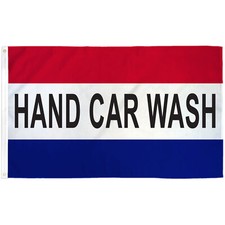 HAND CAR WASH 3'X 5' POLY FLAG