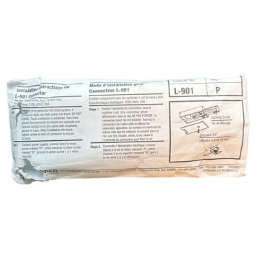 COOPER LIGHTING L-901 Connector  NEW Sealed Package Cat L-901 Finish P