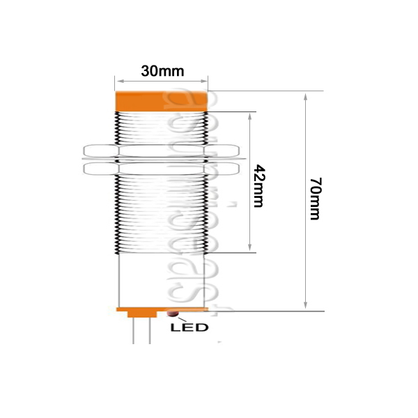 Heschen Capacitivo Interruttore Del Sensore Di Prossimità LJC30A3-H-J/EZ Rilevatore Di 1-15mm 90-250 VAC 400mA Normalmente Aperto (NO) 2 Fili - Foto 4