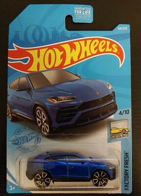 NIP HOT WHEELS #64 '17 LAMBORGHINI URUS FACTORY FRESH 4/10