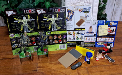 Tech Deck Dude Dudes Lot of 5 Figures Shik Sumo San Skumm Woody 2000 2001