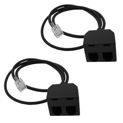 Y Splitter RJ9 Telephone Training Adapter for Phone Training and Conferences - Zdjęcie 9 z 10