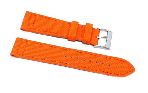 Cinturino per orologio in cordura arancione con fondo in lorica ansa 22mm  watch | eBay