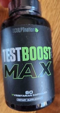 Sculptnation TEST BOOST Max Testosterone Build Muscle Men, 60 CAPS