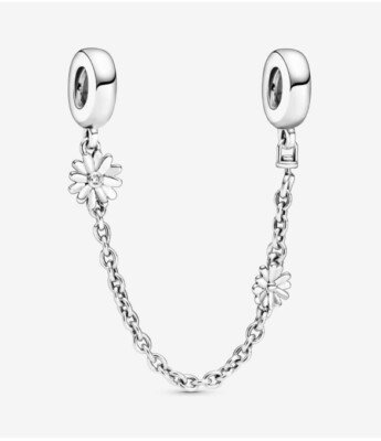 Pandora Daisy Flower Safety Chain Charm - AUTHENTIC