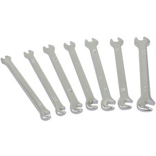 Mini Doppel Maulschl&uuml;ssel Set 7-tlg., 3,0 + 3,2 + 3,5 + 4,0 + 4,5 + 5,0 5,5 mm