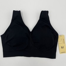 Truekind by Shapermint Medium Everyday Throw on Wireless Bralette Black