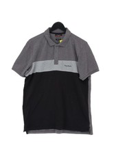 Pierre Cardin Men's Polo L Grey Striped 100 Other Basic