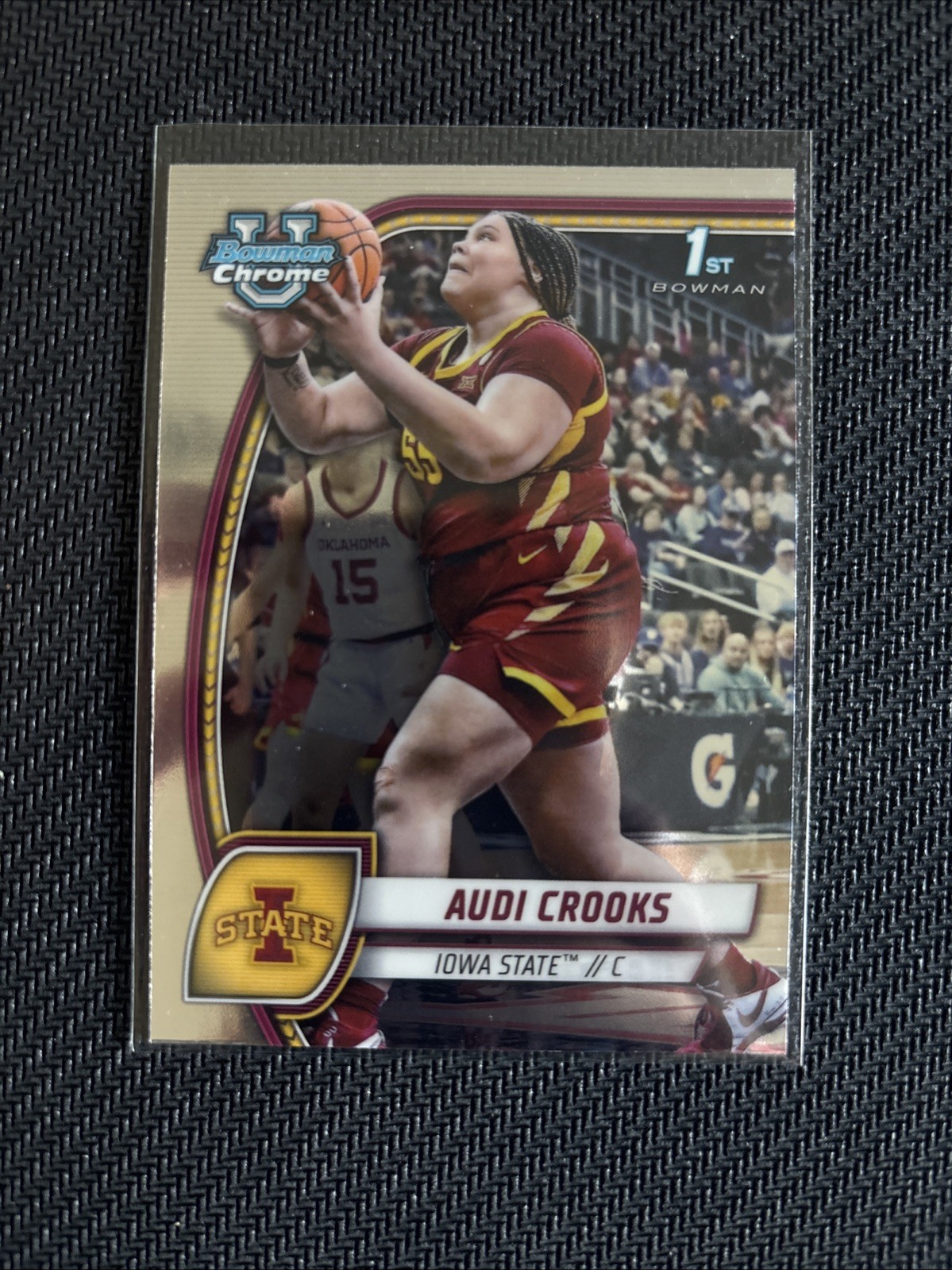 #9 Audi Crooks 1st 2024-25 Bowman Chrome University Basketball Base Iowa State