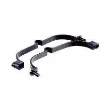 Alligator Plastic Cable Strap, 25.4mm, Silver - 15 Count Bottle