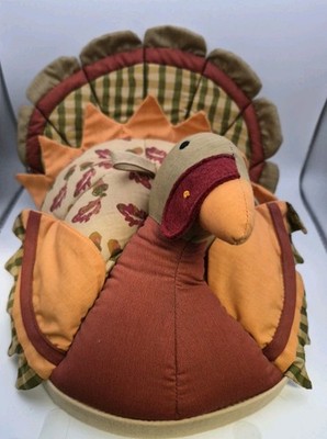 Hallmark Thanksgiving Fall Stuffed Turkey Pie/Bread Cover Warmer Vintage '90s