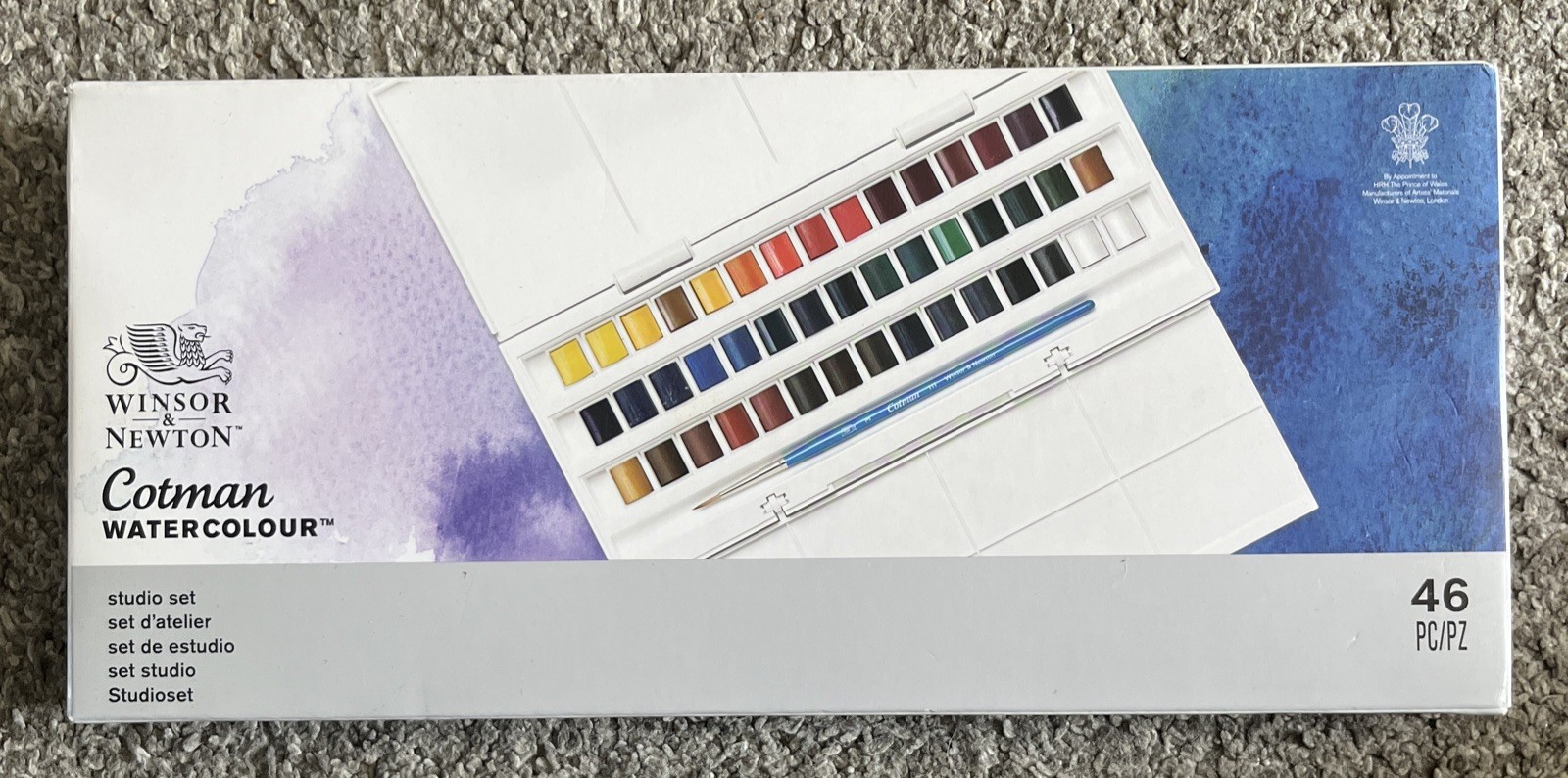Winsor & Newton Cotman Water Colour 45 Half Pans The Studio Set