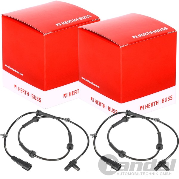 2X Herth+Buss ABS-SENSOR Raddrehzahl Hinten Passend FüR Renault Kadjar Koleos-image