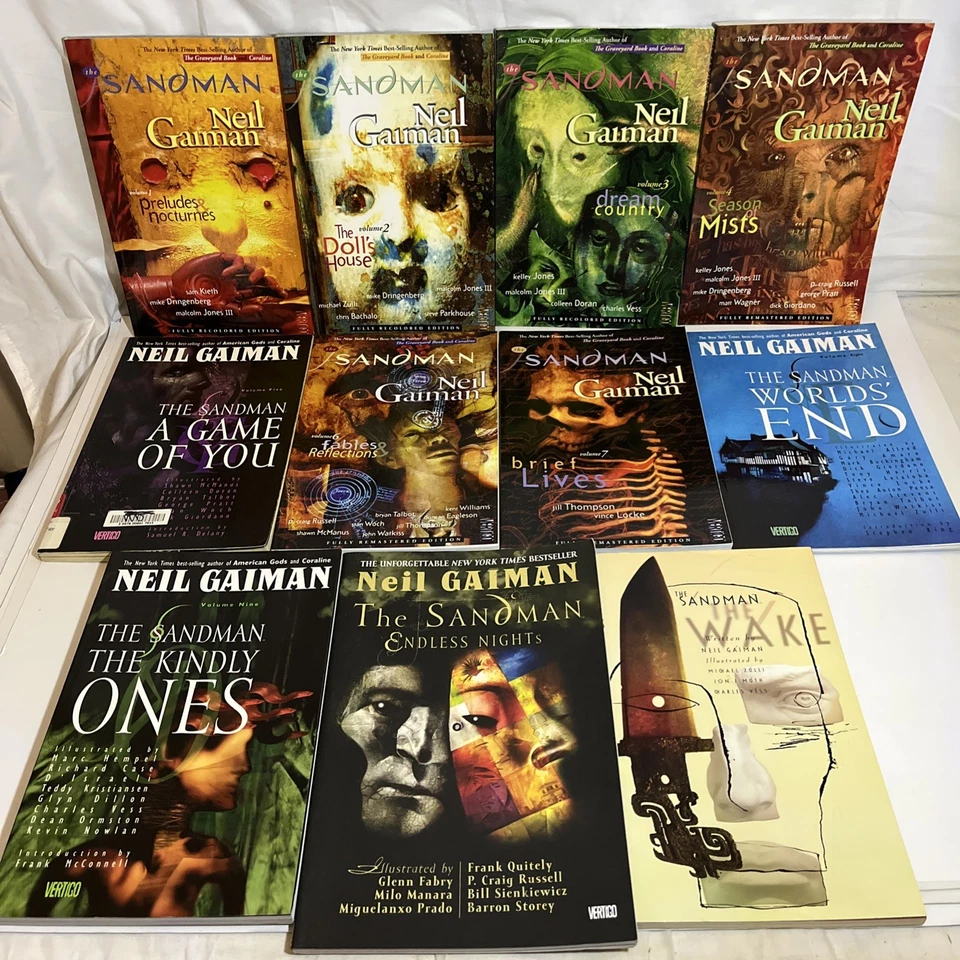 The Sandman Volumen 1-9 Novela Gráfica Neil Gaiman DC Recoloreada/Remasterizada + 2 Foto 3 de 4