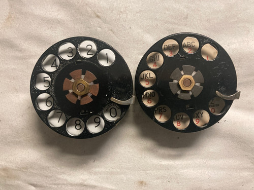 Western Electric telephone [N°  5H] dial lot of (2) vintage original