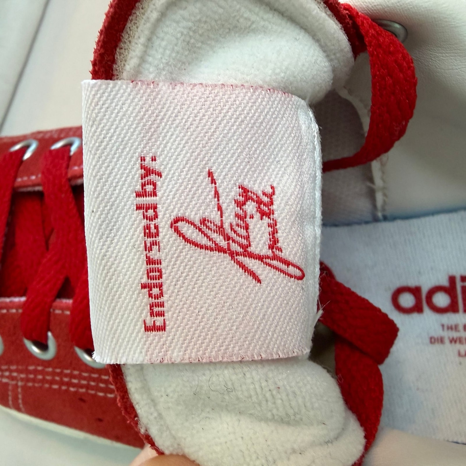 Adidas Originals Stan Smith CS Red White Mens Sneakers ID2044 thumbnail 5