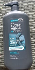 Dove Men Care Body Wash Blue Eucalyptus Birch Micromoisture Relaxing Body ...